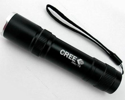 Фокусируемый фонарь, светодиод Cree XM-L T6, 700 люмен