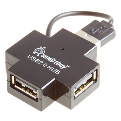 Разветвитель Smartbuy USB 1 --> 4 SBHA-6900-K