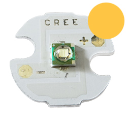 Желтый cветодиод CREE XP-E R3 на алюминиевой базе 14мм