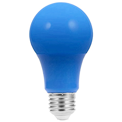 Светодиодная лампа 5 ватт с цоколем Е27, 220 вольт, синяя