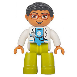 Доктор – минифигурка, совместимая с контруктором Лего дупло