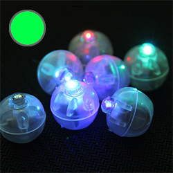 Зелёный светодиод для воздушных шаров или цветов в мини-капсуле