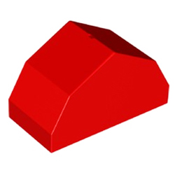 Красная крыша-мансарда 2х4 штырька – деталь Лего дупло