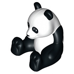 Панда – фигурка для конструктора, совместимая с Лего дупло