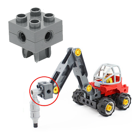 Блок с отверстиям под винты, совместимая с Lego DUPLO, Lego Toolo