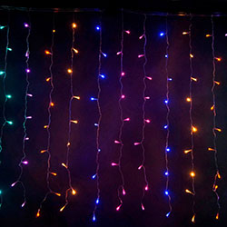 Гирлянда-занавес «Дождь» светодиодная разноцветная, 3 м, 560 led