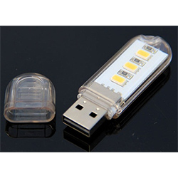 Светодиодный USB-светильник в корпусе, свет - нейтральный