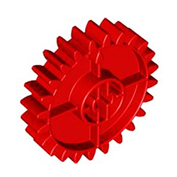Красная шестерня, совместимая с конструктором «Первые механизмы»