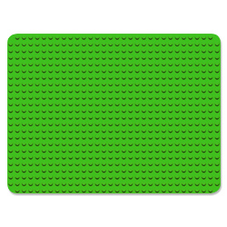 Огромная тёмно-зелёная пластина 32х24, совместимая с Lego DUPLO