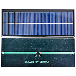 Солнечная батарея 6 вольт, 250 ма