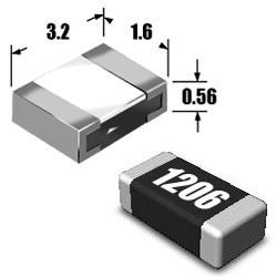 1206 резистор 3,3 кОм (332)