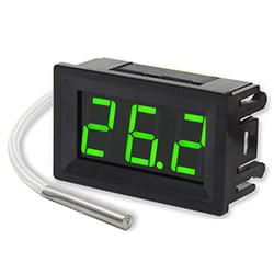 Термометр на термопаре зелёный от -30 до +800 градусов, чёрный корпус