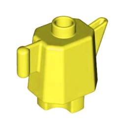 Чайник, совместимый с Лего дупло: жёлтый цвет
