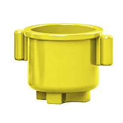 Кастрюля, совместимая с Лего дупло: жёлтый цвет