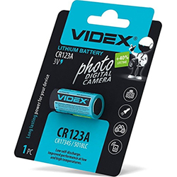 Батарейка VIDEX  lithium CR123A 3V