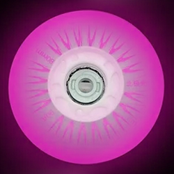 Светящееся колесо 80мм 90А розовый цвет