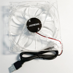 Вентилятор прозрачный, 12025,  12 см, USB