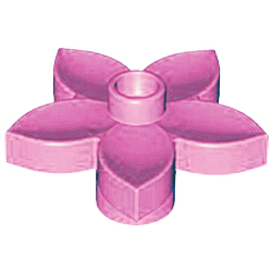 Светло-розовый цветочек, совместимый с Лего дупло