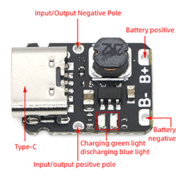 Зарядное c защитой для Li-Ion аккумуляторов на TP4057 Type-C