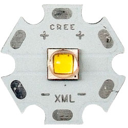 Светодиод CREE XM-L2   1600-2200K, 10 ватт, на алюминиевой базе 20мм