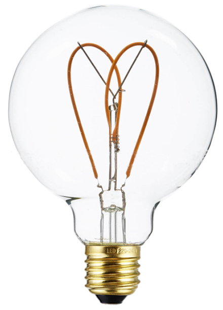 Светодиодная филаментная лампа 8 ватт  Е27, 220 В, бело-желтая 2700K