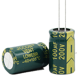 Электролитический конденсатор 100 мкФ 200 V