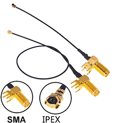 Пигтейл (кабельная сборка) IPEX-SMA(мама) 20см.