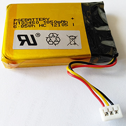 Литий-ионный аккумулятор 1850 mAh 103450 с защитой
