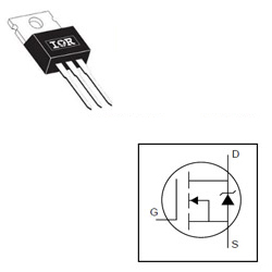 FQP12N60  N-канальный MOSFET. 600V, 5.9A, 0.7Ω, демонтаж