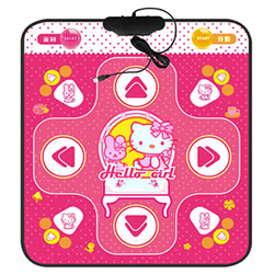Танцевальный коврик розовый «Hello, kity!» USB (утолщенный)