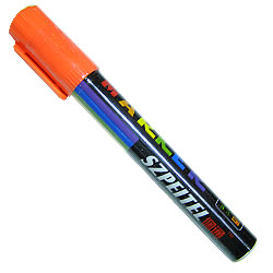 Оранжевый флуоресцентный маркер для светодиодных LED досок