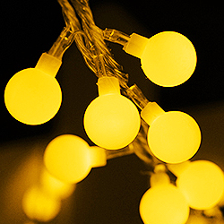 Гирлянда светодиодная желтая (10 метров, 100 ламп)