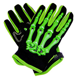 Велосипедные перчатки pro-biker «Зеленые кости» (L)