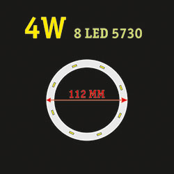 Светодиодная сборка кольцо 4 Ватт 8 LED 5730