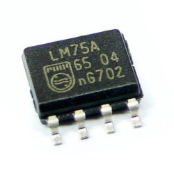 Датчики температуры LM75A, интерфейс I2C