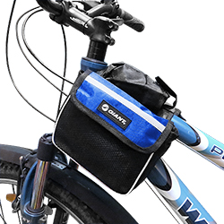 Велосипедная сумка на раму (чёрно-синяя)