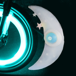 Светодиодный велосипедный синий «месяц» (светилка на колёса)