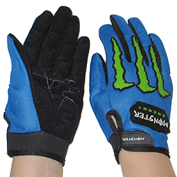Велосипедные перчатки «Monster energy» (M), синие