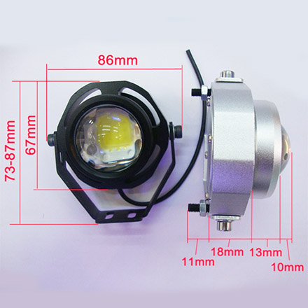 Водонепроницаемый LED прожектор 10 ватт, 12 вольт, черный корпус