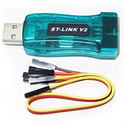 Программатор-отладчик ST-Link V2 для STM8, STM32 в корпусе