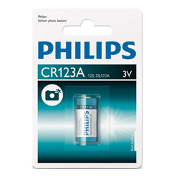 Батарейка PHILIPS lithium CR123A 3V