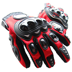 Перчатки PRO-BIKER для экстремалов (вело- мото спорт), красные M