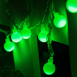 Гирлянда светодиодная зелёная (10 метров, 100 ламп)