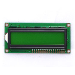 LCD дисплей 1602 символьный на HD44780 с подсветкой, зелёный