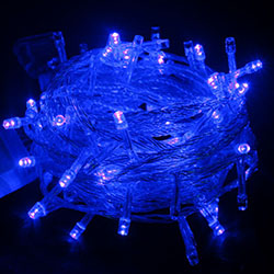 Гирлянда светодиодная синяя, 30 метров, 240 диодов