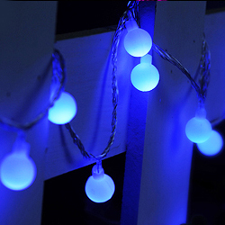 Гирлянда светодиодная синяя (8 метров, 100 ламп)