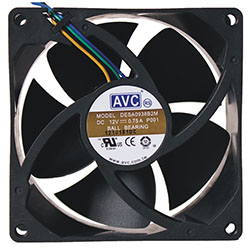 Вентилятор AVC 9 см, 12 вольт, 0.75 ампер, с ШИМ регуляцией