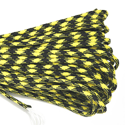 Парашютная армейская стропа, паракорд 550 чёрно-желтый камуфляж