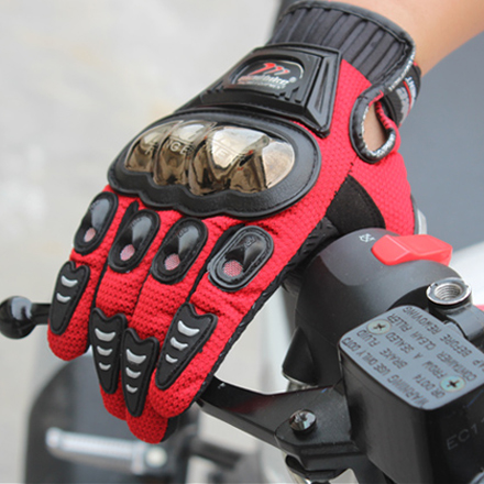 Перчатки madbike для экстремалов (вело-, мото спорт), красные, L