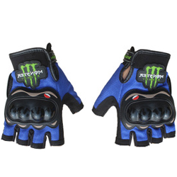 Перчатки PRO-BIKER monster energy без пальцев, синие XXL